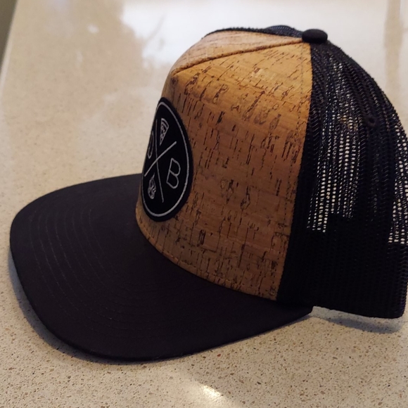DB Cork Flat SNAP 5 Panel  Trucker Snap back - Picture 2 of 3
